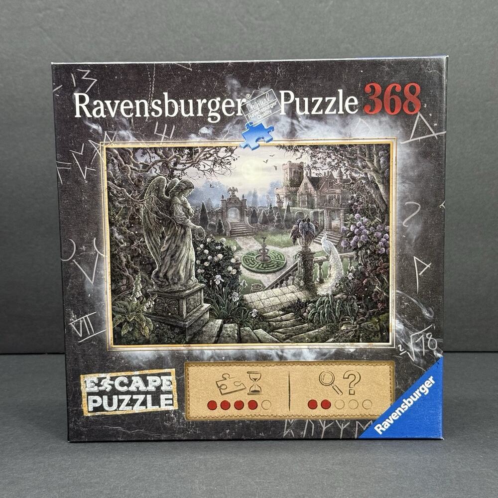 Ravensburger Escape Puzzle Midnight in the Garden 368 PC Jigsaw Puzzle Complete
